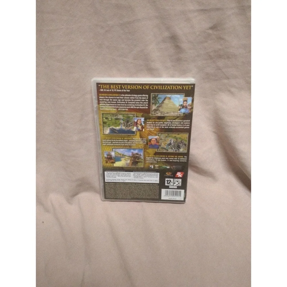 Microsoft PC Game Civilization IV Pal Version CIB